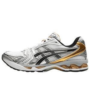 Brand New ASICS Gel-Kayano 14 White and Gold Running Shoes